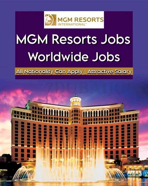 Mgm Resorts Jobs USA .